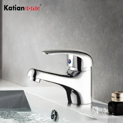 China Sanitary Ware Bathroom Hot&amp;Cold Water Brass Basin Faucet