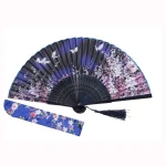 Chinese Logo Printed Black Hand Fan