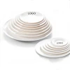 Chinese Supplier Laser Custom Logo print color patterns 20 cm dinnerware melamine plates for hotel Restaurant Industry