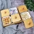 Import Christmas Chinese New Year Home Used Decorative Ceramic Dry Fruit Snack Tray Set With Bamboo wood Lid and Bamboo Tray from China