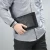 Import Classic Men&#39;s Black Slim Genuine Leather Clutch Bag With Wristlet from China