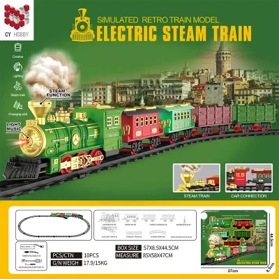 Classic Steam Charging Rail Train Children?s Toy Rail Car (Window Box)