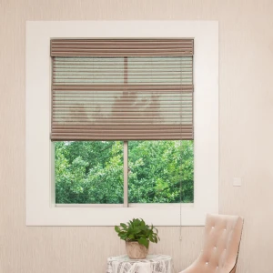 Classical style woven bamboo and jute roller blinds