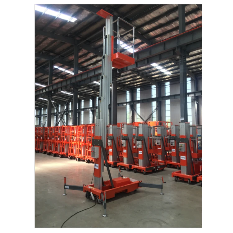 Cleaning And Installation Mobile  Height Increasing Equipment Aluminium Material Lift