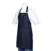 Cleaning Use and Cotton Material Kitchen Barista Uniform Leather Bar Denim Cafe Apron