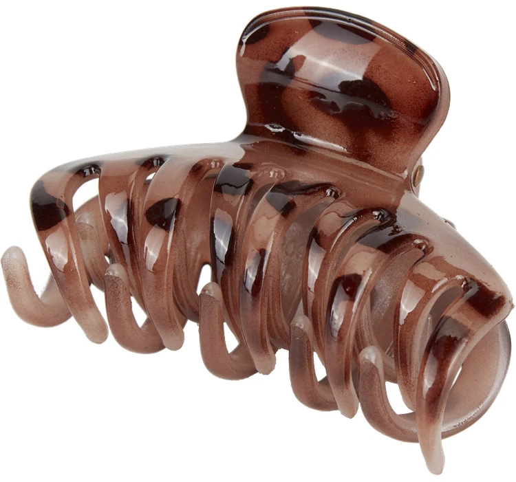 Clear Medium Leopard Tortoise Shell Butterfly Octopus Plastic Clips Decorative Bun Chignon Twist Hair Up Hair Claws for Women