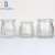 Import Clear Vertical Stripe Milk Glass Pudding Jar with Plastic Lid from China