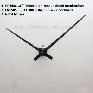 Clock Movement With Long Hands and Wall Mount Case For Large Clock Dials