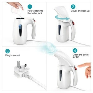 Clothes Steamer White 180ML 7-1 Portable Handheld Travel Garment Steamer for Home and Travel