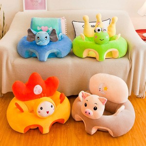 Colorful cartoon design safety sofa baby support protection seat soft kids sofa chair