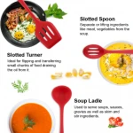 Colorful Silicone Kitchen Utensils 10 pcs Cooking Utensils Kitchen Utensil Set Nonstick Cookware with Spatula Set
