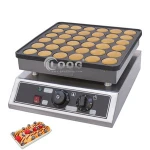 Commercial 36 Holes Poffertjes Maquina Dutch Poffertjes Pan Maker Electric Mini Pancake Maker For Sales