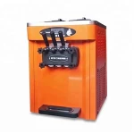 Commercial Soft Serve Ice Cream Machine Frozen Yogurt Ice Cream Maker With LCD Display Mix 3 Flavors 110V