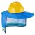 Import Construction Workers Cover Helmet Sunshade Reflective Neck Shield hats for work protection summer sun hat cap flaps from China
