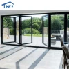 Contemporary design exterior balcony door soundproof aluminum glass bi-fold patio door