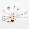 Copper Kitchen Utensils of Rose Gold Copper Stainless Steel & Measuring Cup& Spoon Kitchen Cooking Tools Set