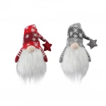 COPYRIGHT 9 inch Lighting Santa Gnome No Face Plush Handmade Scandinavian Elf Dwarf for Holiday Table Desk Ornament Decor