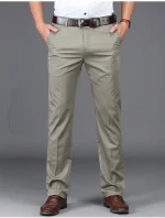 Cotton casual long pants for men