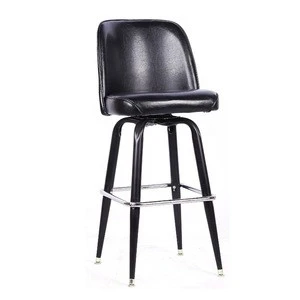 Counter height swivel club bar stool with footrest, coffee house counter stool, commercial bar furniture