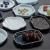 Import Creative Retro Ceramic Tableware Western Food Steak Plate Dim Sum Plate Kiln Change Laurel Dinner Dish from China