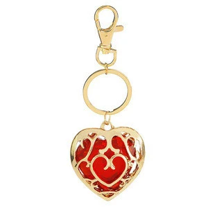 Crystal heart keyring ,Crystal metal heart key chain