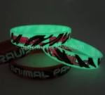 Custom 1/2 Inch Glowing In The Dark Silicone Wristbands