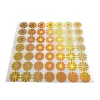 Custom Adhesive Holographic Gold Foil Vinyl Security Labels Safety Anti-counterfeit Warranty Safety Seal Stickers