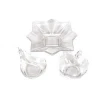 Custom Apple Shaped Transparent Glass Snack Dishes Plate