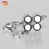 Custom Auto Parts Universal Chrome Color Alloy Stem Tire Valve Caps With Wrench