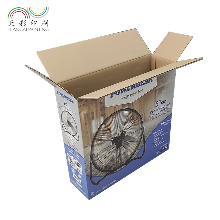 Custom Cardboard Corrugated Paper Home Appliances Paper Packaging Box with logo