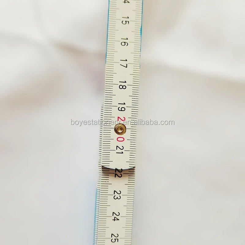 Custom carpenter measuring tool wooden folding rulers spring joint wooden ruler foldable