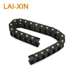 Custom CNC Nylon Cable Drag Chain Conveyor Towline  with Two End Connector