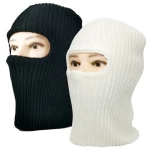 Custom Design Embroidery Womens Mens Black A Ski Mask with Designer 1 Hole Blank Wool Breathable Knit Motorcycle Balaclava Mask