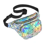 Custom Fitness Fanny Pack Ladies Waist Bag Crossbody Belt Bag Fashion Laser Holographic Waist Bags Women