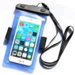 Custom logo swimming floating mobile phone accessories transparent pvc waterproof phone case bag
