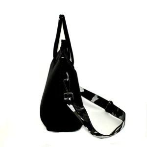 Custom Luxury Women Mini Tote Crossbody Bag Black Neoprene Shopping Bag Womens Handbags Bolsas Female Purse Bags Set