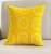 Import Custom Made Design 3D Towel Embroidered Pillow Yellow Serious Throw Pillow from China