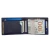 Import Custom Metal Logo Thin Slim Design NFC Protected Genuine Leather Saffiano RFID Card Wallet Money Clip from China