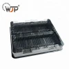 Custom module blister tray packaging for electronic black and transparent plastic trays