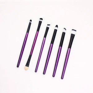 Custom new eye makeup brush set multi function custom private label powder applicator hot sales purple