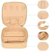 Custom Portable Velvet Square Travel Joyero Organizador Box Ring Earring Jewelry Box Jewellery Storage Case