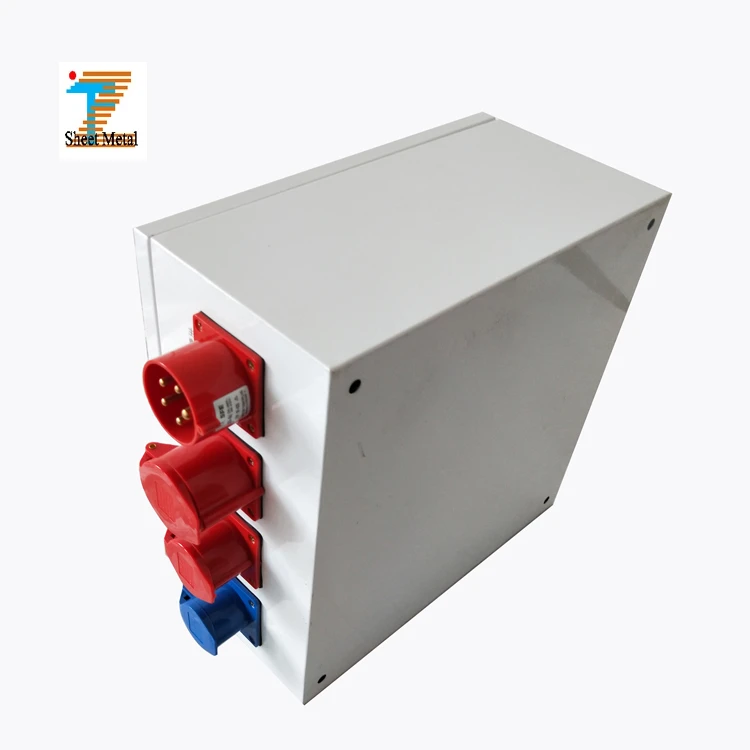Custom size portable surface mount outdoor power function cable distribution box sheet metal fabrication