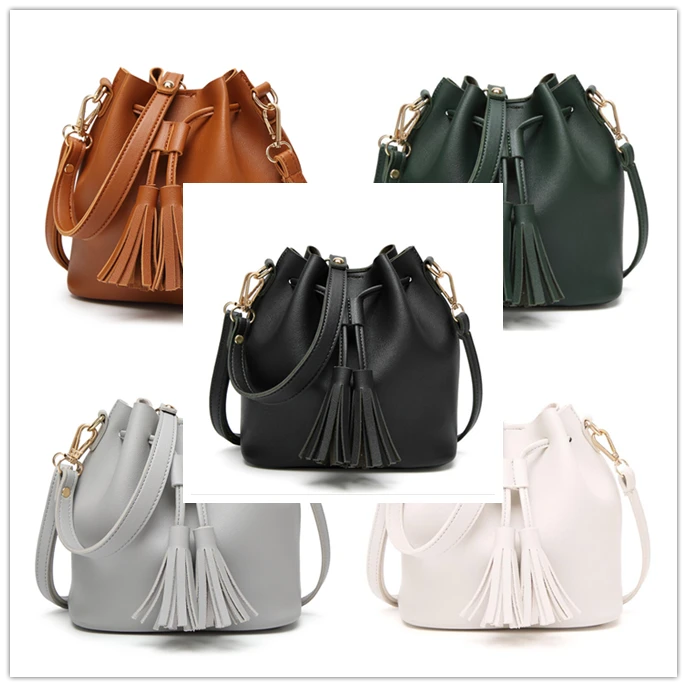 Custom Tote Bags Women Design 2020 Elegant Tote Shoulder Hand Bag Genuine Leather Lady&#x27;s Bucket Bag