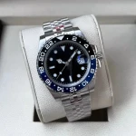 Customizable logo 3A quality mens GMT automatic mechanical movement watch, sporty designer watch