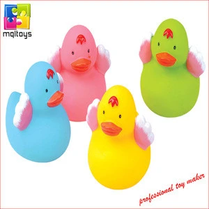 Customized design 6.5cm rubber duck rubber bath toy animal