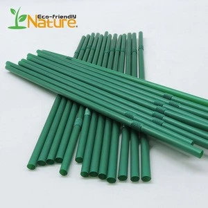 Customized Eco-Friendly Compostable Cornstarch PLA Straw For Bar