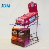 Customized high quality 3 tiers retail book gift card counter display rack cd or dvd counter display stand