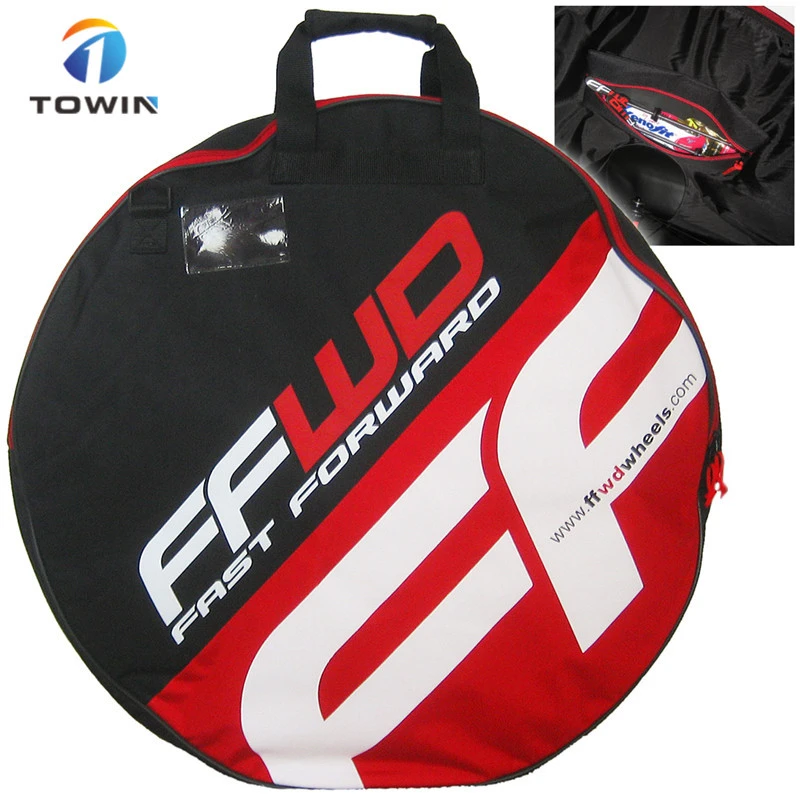 Customized High Strength Bicycle Double Wheel Storage Bag Bike Tyre Bag