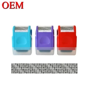 Customized Privacy Security Protection Roller Stamper Rolling Ruber Stamper Silicon Stamp