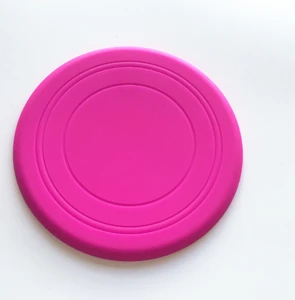 Customized Promotional Silicone  7 inch  flying disc With Your logo Soft Silicone Pet Toy